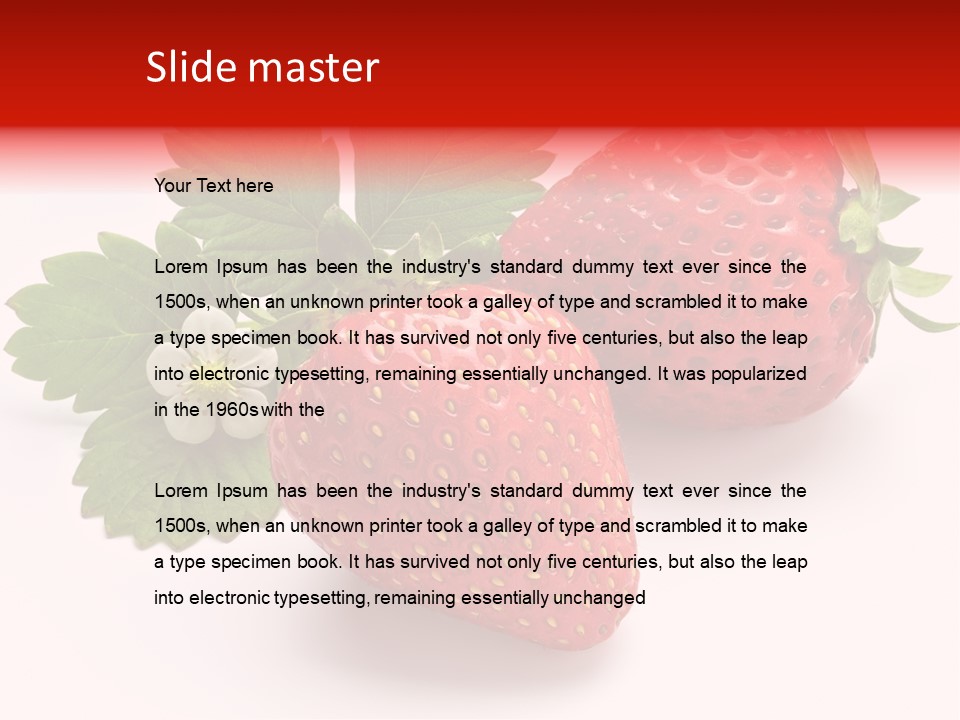 Leaf Ripe Flower PowerPoint Template