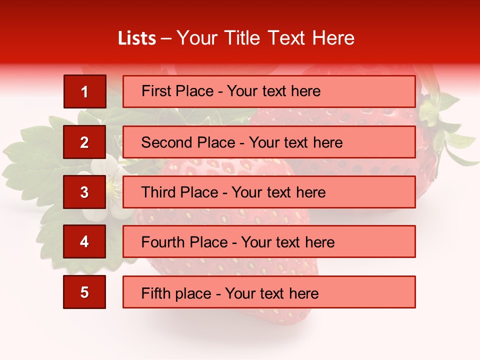 Leaf Ripe Flower PowerPoint Template