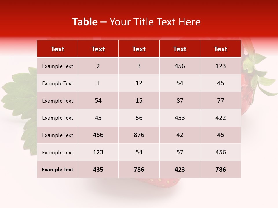 Leaf Ripe Flower PowerPoint Template