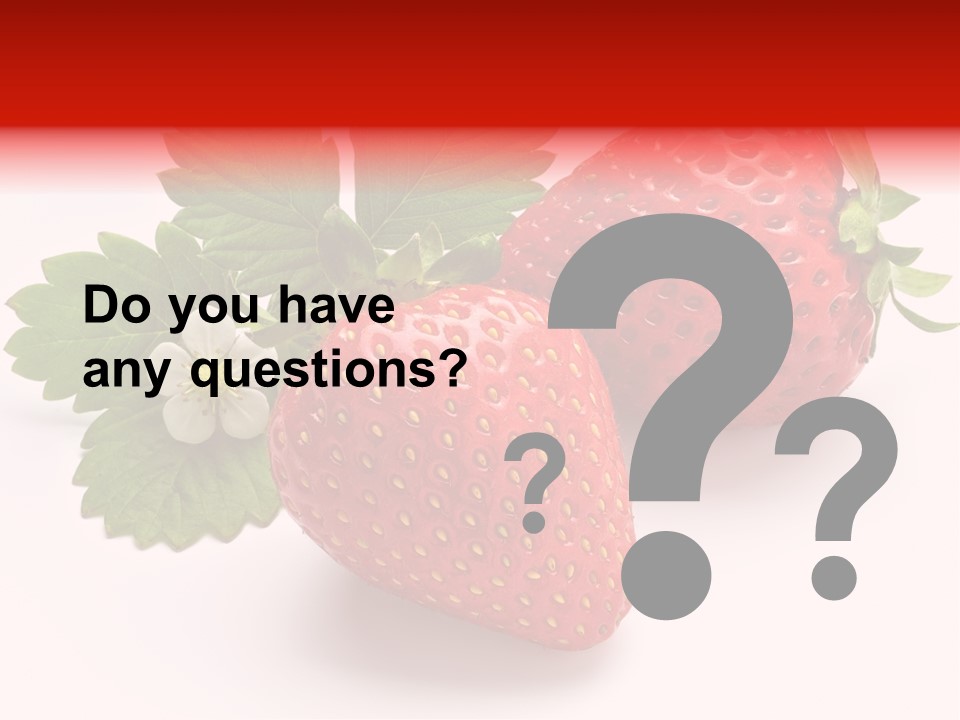 Leaf Ripe Flower PowerPoint Template