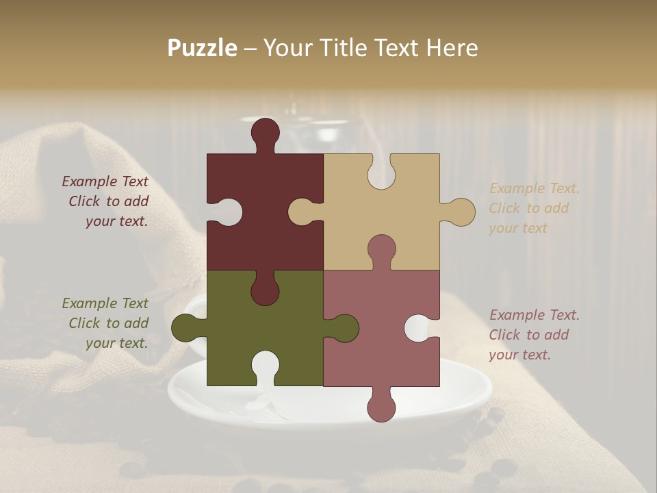 Dark Grinder Close Up PowerPoint Template