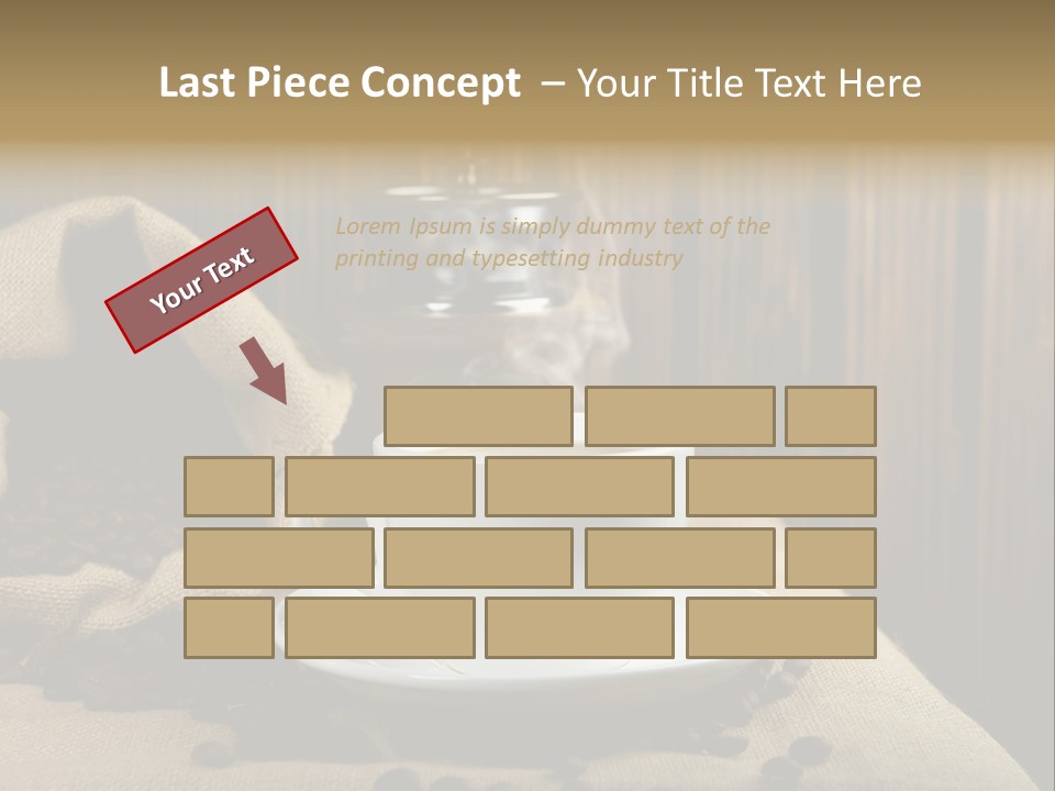 Dark Grinder Close Up PowerPoint Template