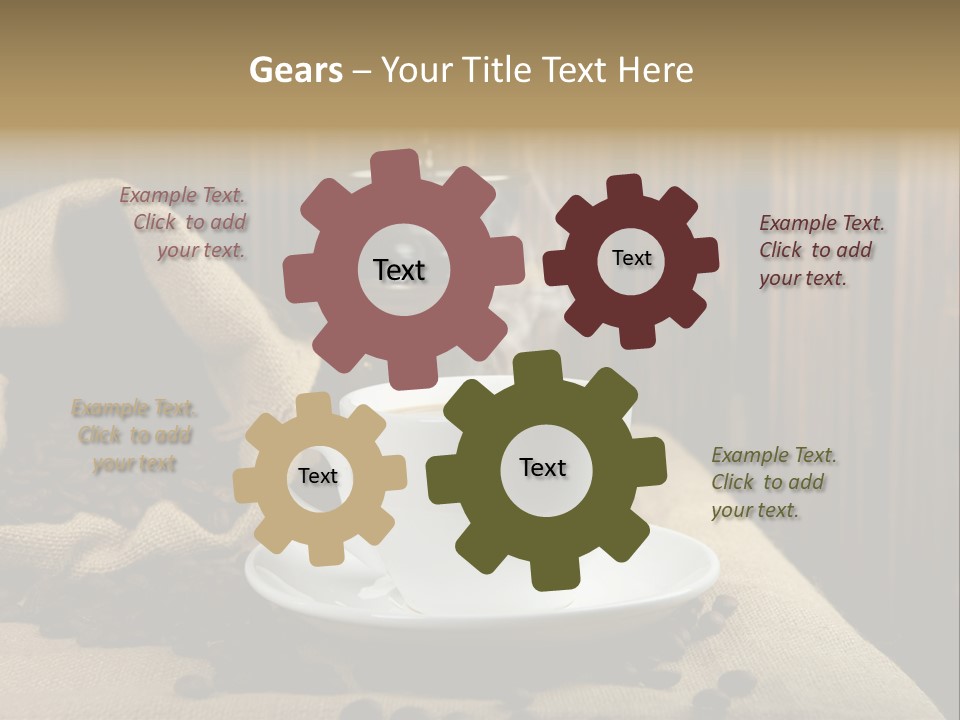 Dark Grinder Close Up PowerPoint Template