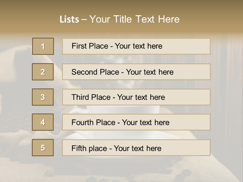 Dark Grinder Close Up PowerPoint Template