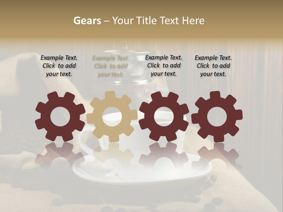 Dark Grinder Close Up PowerPoint Template