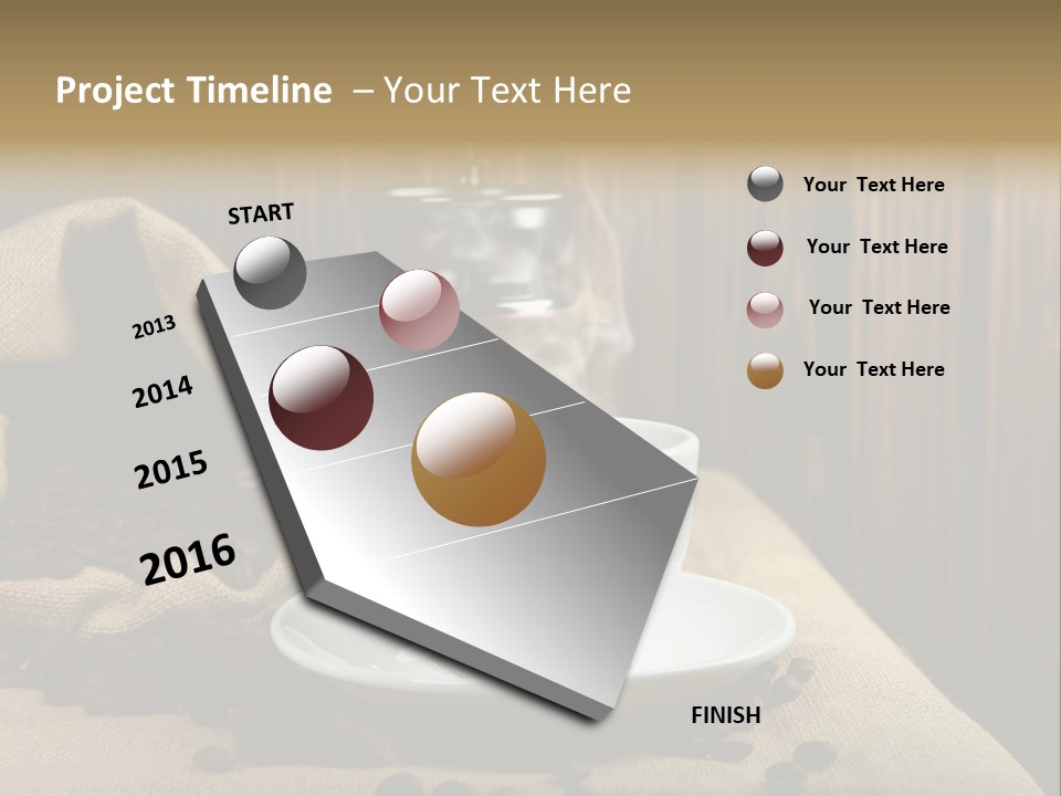 Dark Grinder Close Up PowerPoint Template