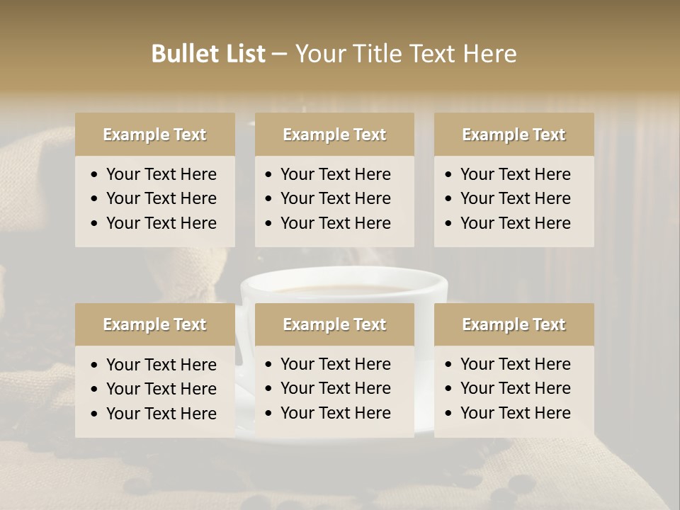 Dark Grinder Close Up PowerPoint Template