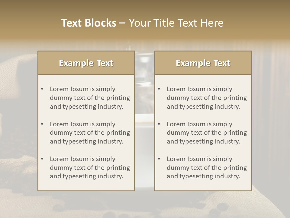 Dark Grinder Close Up PowerPoint Template