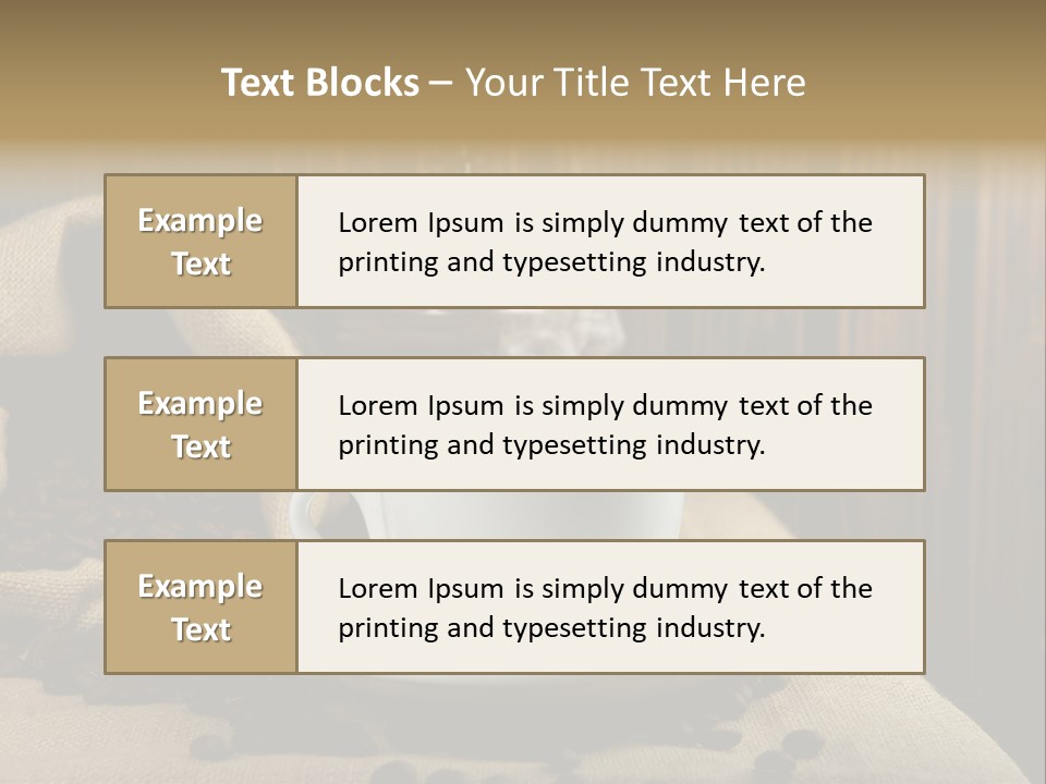 Dark Grinder Close Up PowerPoint Template