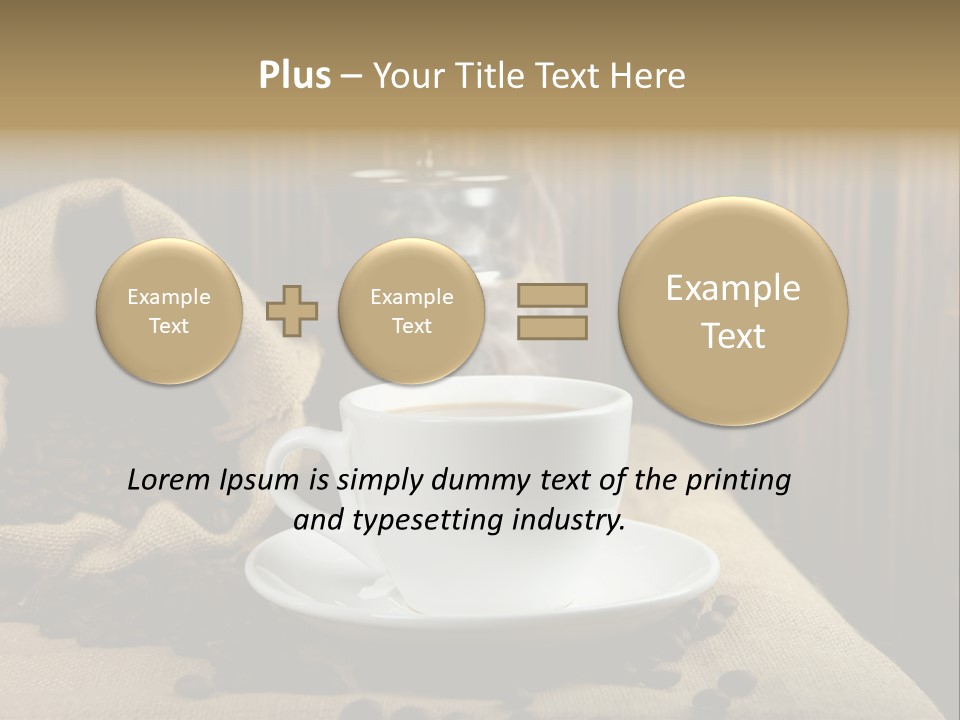 Dark Grinder Close Up PowerPoint Template