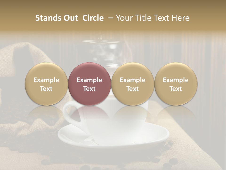 Dark Grinder Close Up PowerPoint Template