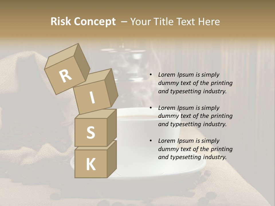 Dark Grinder Close Up PowerPoint Template