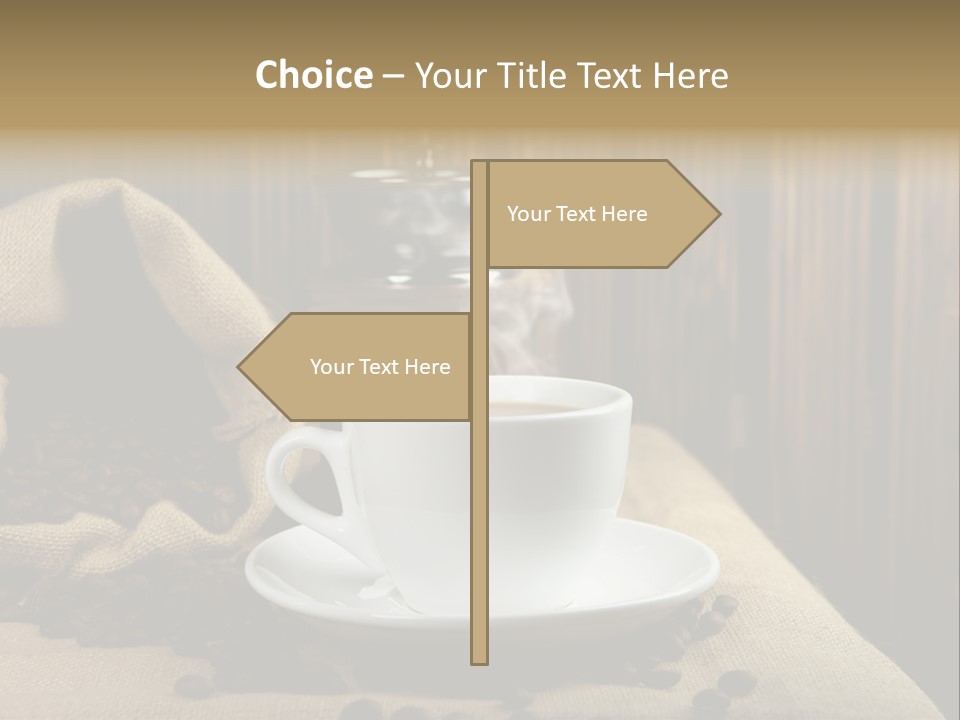 Dark Grinder Close Up PowerPoint Template