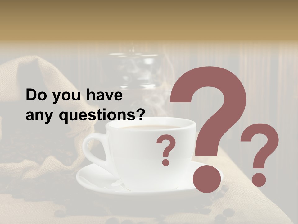 Dark Grinder Close Up PowerPoint Template