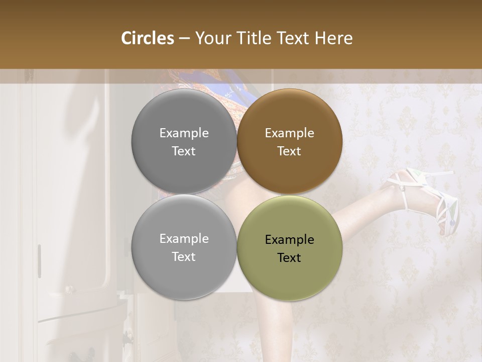 Cotton Cloth Look PowerPoint Template