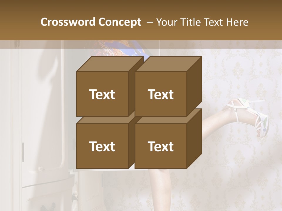 Cotton Cloth Look PowerPoint Template