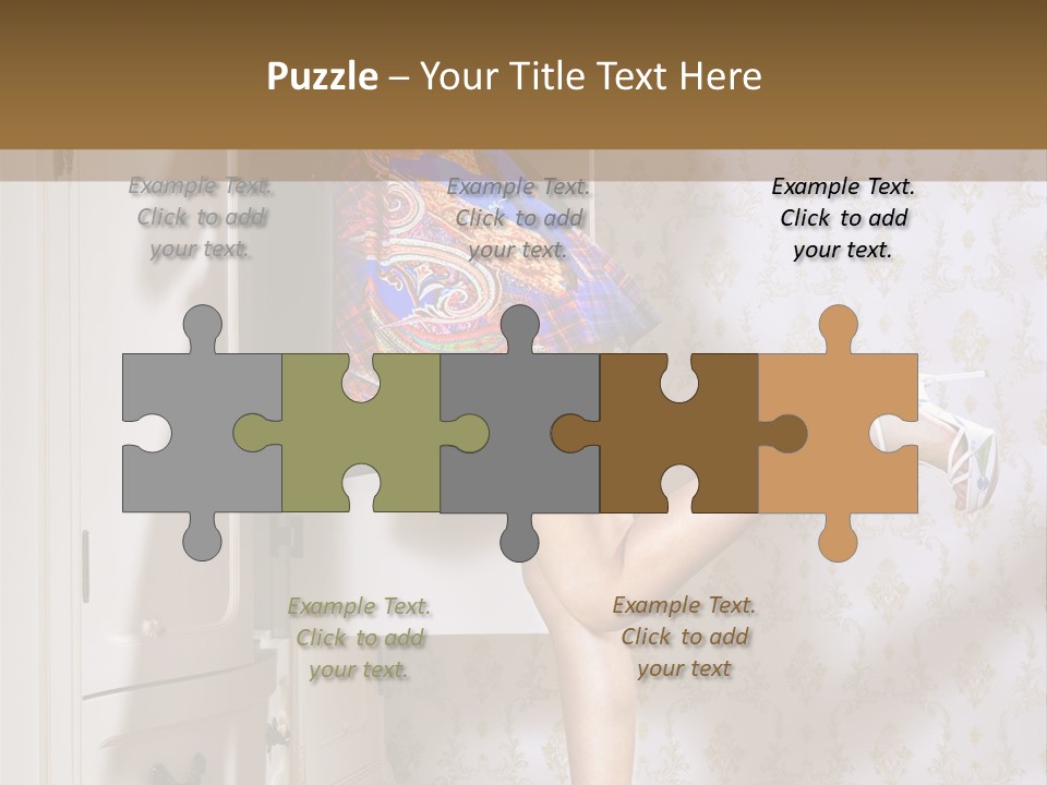 Cotton Cloth Look PowerPoint Template