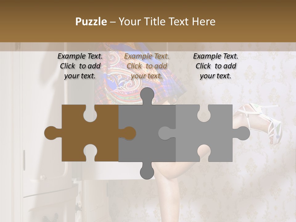 Cotton Cloth Look PowerPoint Template