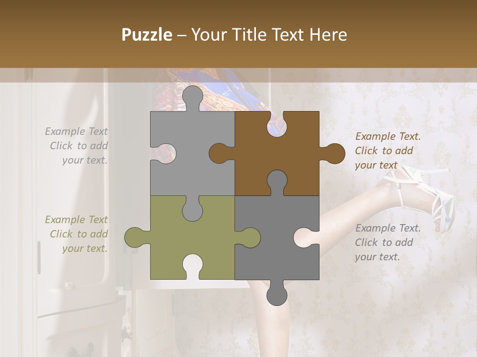 Cotton Cloth Look PowerPoint Template