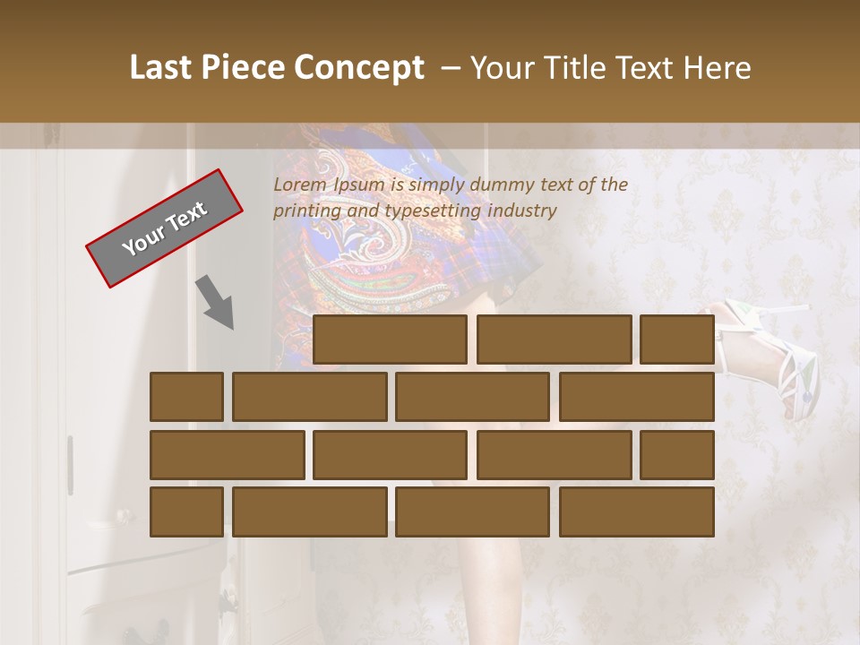 Cotton Cloth Look PowerPoint Template