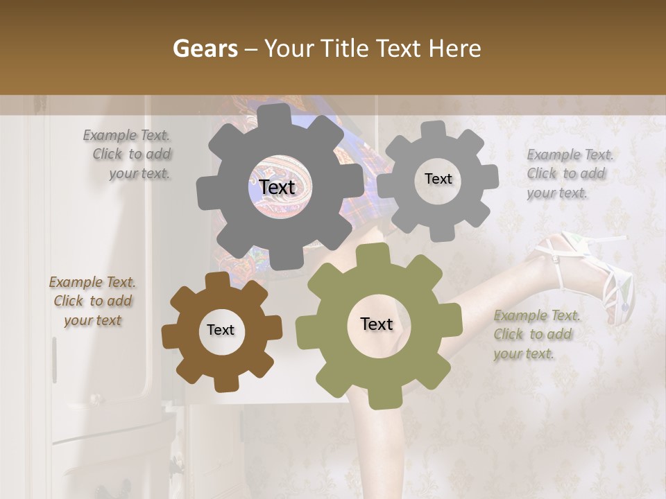 Cotton Cloth Look PowerPoint Template