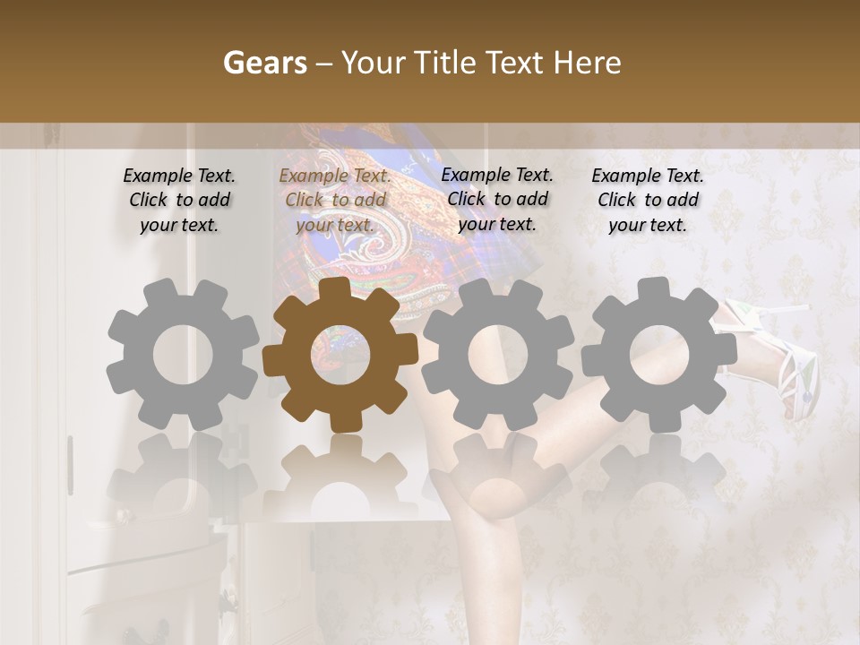 Cotton Cloth Look PowerPoint Template