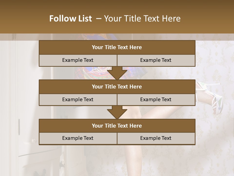 Cotton Cloth Look PowerPoint Template