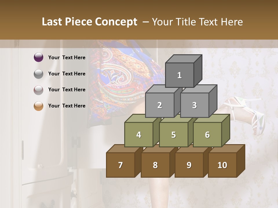 Cotton Cloth Look PowerPoint Template