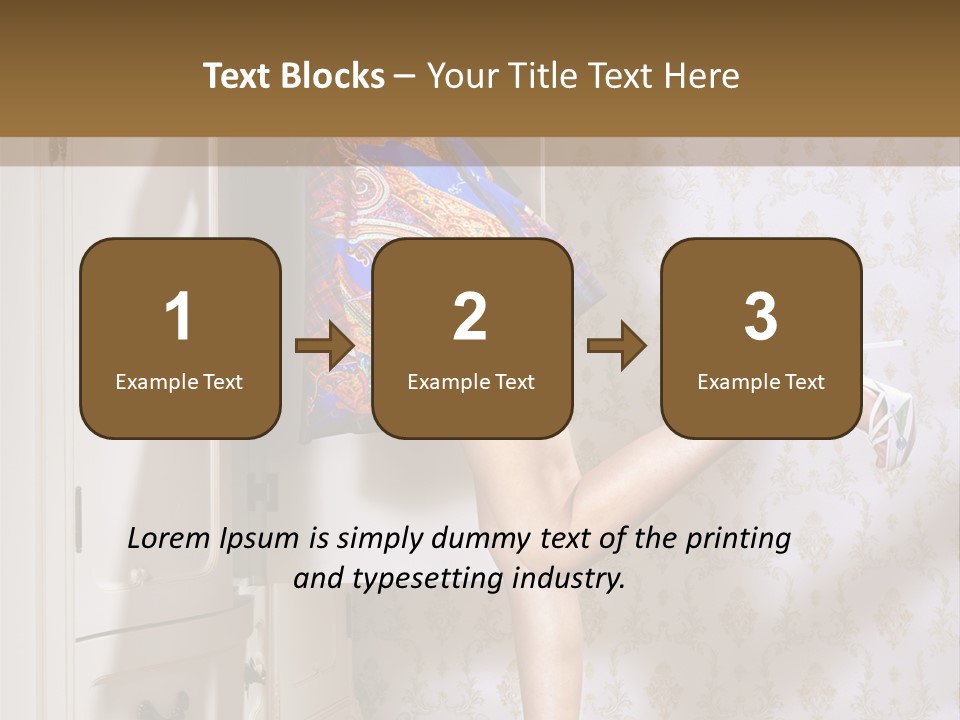 Cotton Cloth Look PowerPoint Template