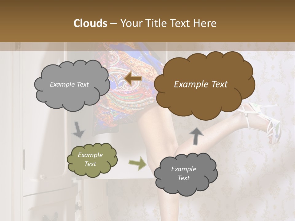 Cotton Cloth Look PowerPoint Template