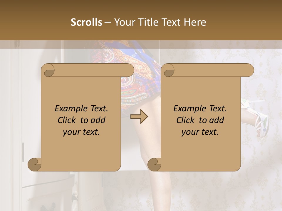 Cotton Cloth Look PowerPoint Template