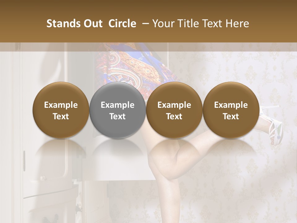 Cotton Cloth Look PowerPoint Template