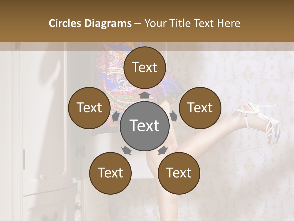 Cotton Cloth Look PowerPoint Template