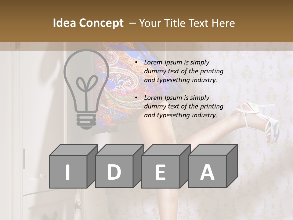 Cotton Cloth Look PowerPoint Template