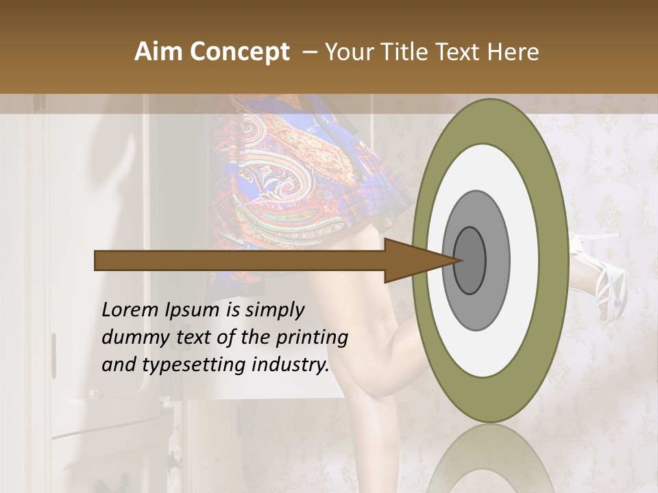 Cotton Cloth Look PowerPoint Template