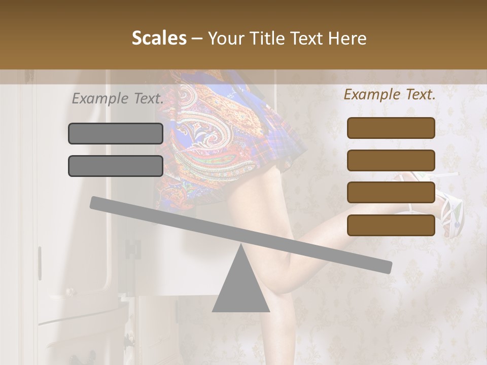 Cotton Cloth Look PowerPoint Template