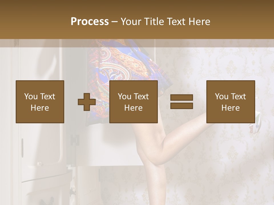 Cotton Cloth Look PowerPoint Template