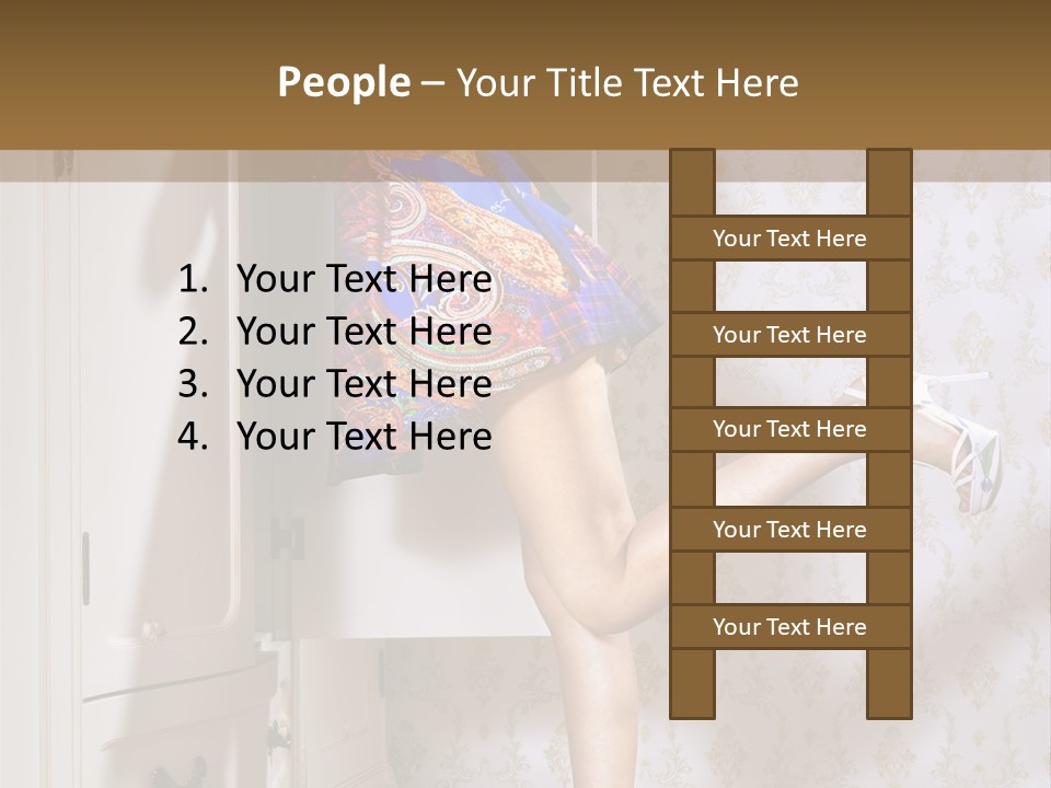 Cotton Cloth Look PowerPoint Template