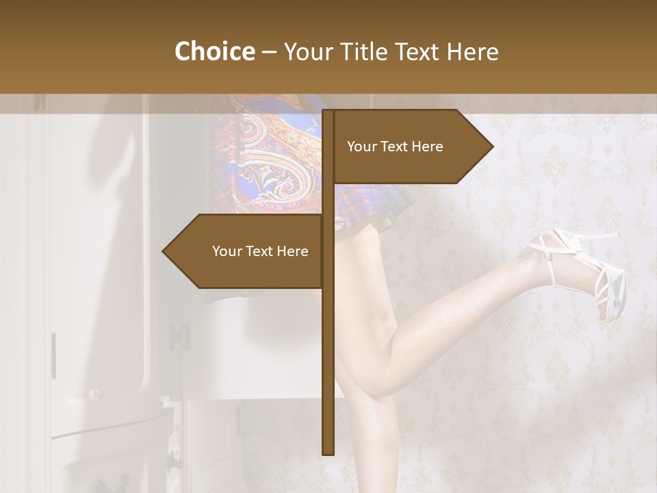 Cotton Cloth Look PowerPoint Template