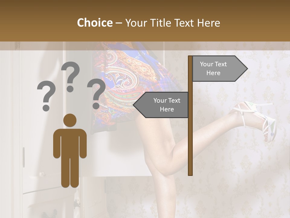 Cotton Cloth Look PowerPoint Template