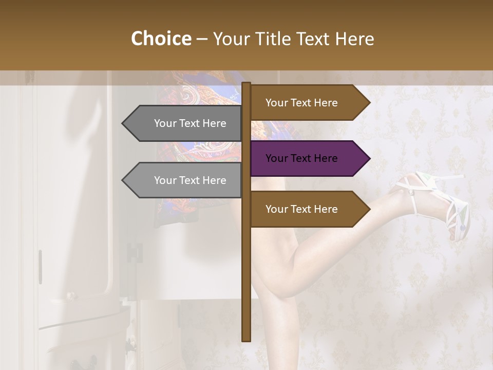 Cotton Cloth Look PowerPoint Template