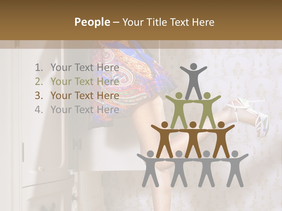 Cotton Cloth Look PowerPoint Template