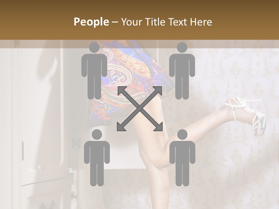 Cotton Cloth Look PowerPoint Template