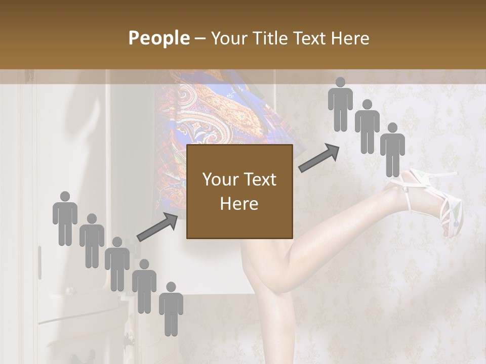 Cotton Cloth Look PowerPoint Template