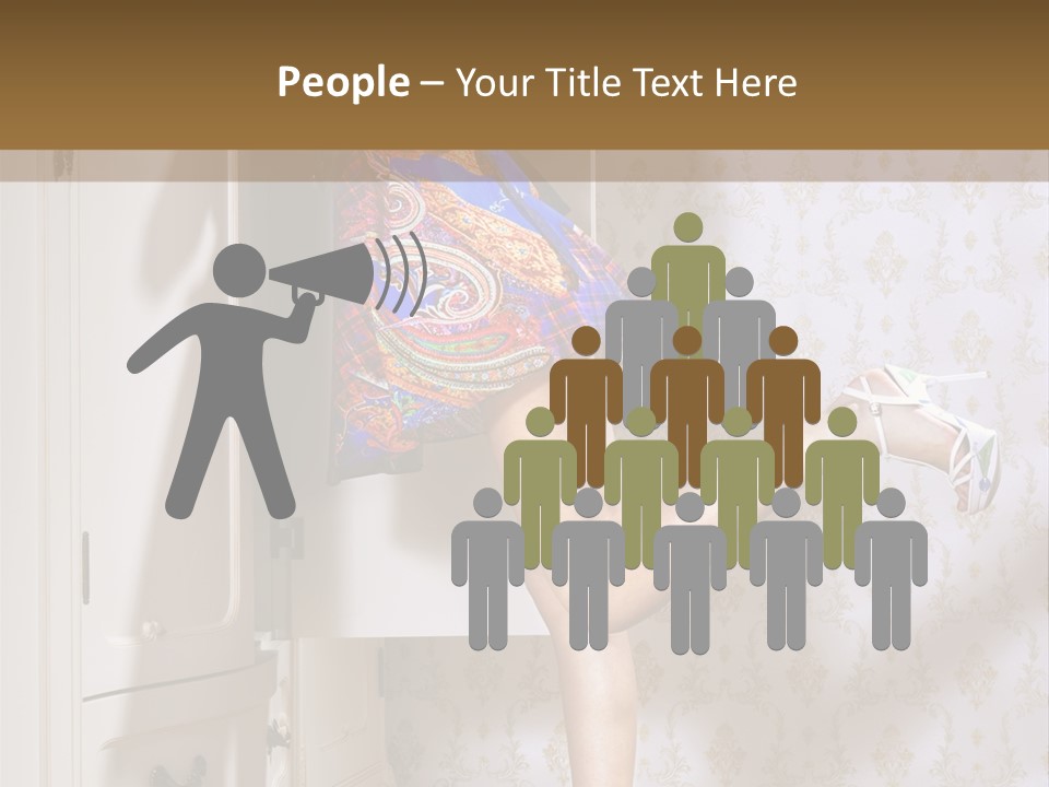 Cotton Cloth Look PowerPoint Template