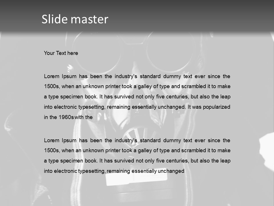 Destruction Jacket Nuclear PowerPoint Template