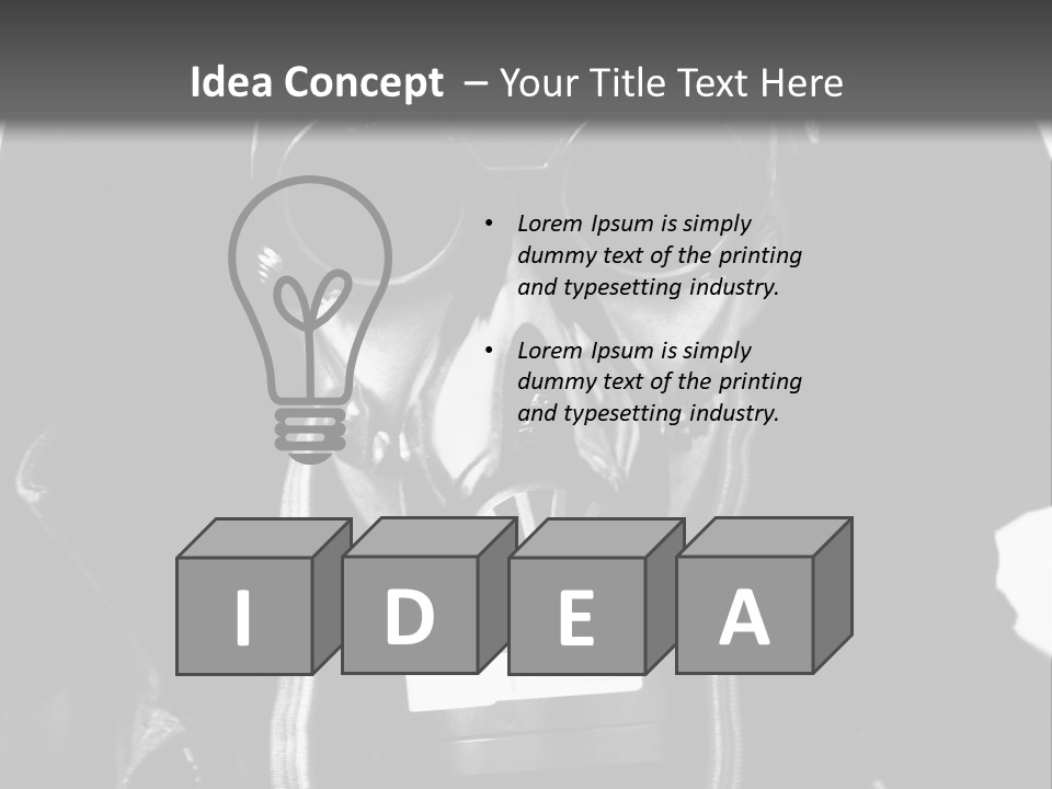 Destruction Jacket Nuclear PowerPoint Template