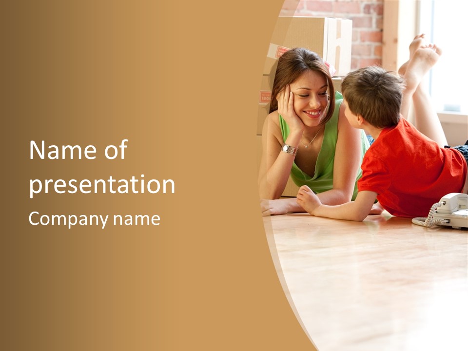 Child Mother Woman PowerPoint Template