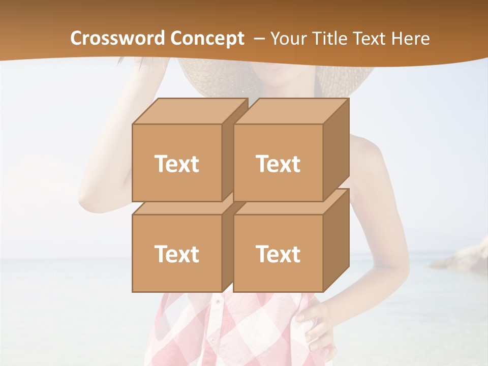 Young Attractive Female PowerPoint Template