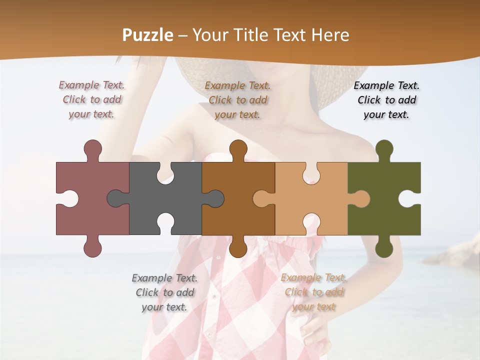 Young Attractive Female PowerPoint Template